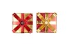 GLAM WILD RED MIX CANDLE HOLDER ASS 9X14CM