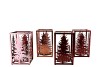 GLAM SCOTTISH SPICE MIX T-LIGHT TREE ASS 12X20CM