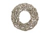 WREATH FESTIVE BIRCH MOSS WITH SNOW 50X9CM NM