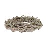 WREATH FESTIVE BIRCH MOSS WITH SNOW 50X9CM