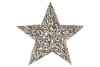 FESTIVE STAR POPLAR MOSS WITH SNOW 90X90X10CM