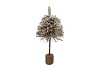 FESTIVE TREE POPLAR MOSS WITH SNOW 30X30X80CM