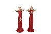 BELLY JOLLY RED XMAS ANGEL 8X6X21CM