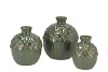 MILOU MAJESTIC GREEN VASE ACORN 10X10X11CM