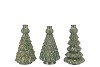 MILOU MAJESTIC GREEN VASE TREE ASS 13X13X21CM