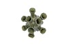 MILOU MAJESTIC GREEN VASE AGLIO ORGANIC 18X18X20CM