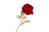 SILK ROSE GOLDIE DARK RED 75CM