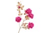 SILK ROSE GOLDIE 5X FUCHSIA 116CM