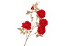 SILK ROSE GOLDIE 5X RED 116CM