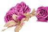 SILK ROSE GOLDIE 5X PURPLE 116CM