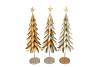 EVY COZY GOLD XMAS TREE METAL ASS 30X100CM