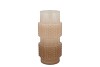 MAE COZY SAND VASE STRUCTURE TRICOLOR 12X12X26CM