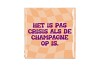 TILE CHAMPAGNE OP 10X10X1CM NM