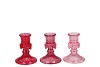 BOWY JOLLY PINK MIX CANDLE H BOW STAND ASS 11X18CM