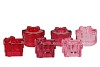 BOWY JOLLY PINK MIX CANDLE HOLDER BOW SQUARE ASS 6X5X5CM