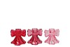 BOWY JOLLY PINK MIX CANDLE HOLDER BOW TIE ASS 8X8X7CM