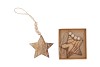 FEE NATURAL HANGER STAR 10X10CM  P/2