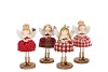 LOULOU JOLLY RED STANDING GIRL ASS 6X10X17CM