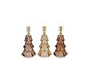 JAZZ SCOTTISH BROWN CANDLE HOLDER X-MAS TREE ASS 8X13CM