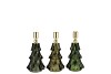 JAZZ MAJESTIC GREEN CANDLE HOLDER X-MAS TREE ASS 8X13CM