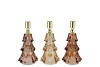 JAZZ SCOTTISH BROWN CANDLE HOLDER X-MAS TREE ASS 9X16CM