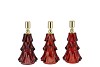 JAZZ WILD RED CANDLE HOLDER X-MAS TREE ASS 9X16CM