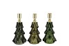 JAZZ MAJESTIC GREEN CANDLE HOLDER X-MAS TREE ASS 9X16CM