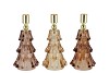 JAZZ SCOTTISH BROWN CANDLE HOLDER X-MAS TREE ASS 10X20CM