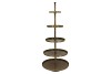 STORAGE SHELF SWIRL SCOTTISH GREEN 63X63X155CM