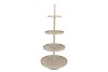 STORAGE SHELF SWIRL COZY SAND 56X56X125CM