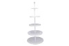 STORAGE SHELF SWIRL NORDIC WHITE 63X63X155CM