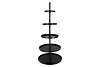 STORAGE SHELF SWIRL WILD BLACK 63X63X155CM