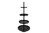 STORAGE SHELF SWIRL WILD BLACK 56X56X125CM