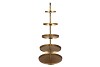 STORAGE SHELF SWIRL MAJESTIC GOLD 63X63X155CM