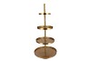 STORAGE SHELF SWIRL MAJESTIC GOLD 56X56X125CM