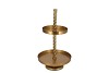 STORAGE SHELF SWIRL MAJESTIC GOLD 35X35X62CM