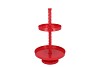 STORAGE SHELF SWIRL JOLLY RED 35X35X62CM