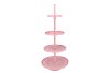 STORAGE SHELF SWIRL JOLLY LIGHT PINK 56X56X125CM