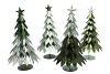 GLAM NORDIC SILVER GREEN MIX TREE IRON ASS 22X22X40CM