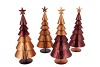 GLAM SCOTTISH BROWN  MIX XMAS TREE IRON ASS 16X16X40CM