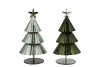 GLAM NORDIC SILVER GREEN MIX XMAS TREE IRON ASS 11X11X18CM