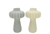 LUXX NORDIC GREEN VASE LANTERN ASS 17X17X28CM