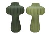 LUXX MAJESTIC GREEN VASE LANTERN ASS 25X25X40CM