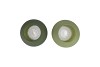 LUXX MAJESTIC GREEN VASE SWIRL ASS 15X15X14CM
