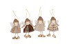 LOULOU SCOTTISH BROWN HANGER GIRL WITH HAT ASS 8X2X14CM