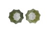 LUXX MAJESTIC GREEN VASE ARCHES ASS 14X14X18CM