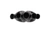 AGLIO BLACK VASE OVAL 20X9X19CM NM