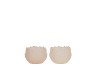 COCO COZY SAND CANDLE HOLDER BOWL ASS 9X9X6CM
