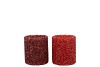 LEXIE JOLLY RED CANDLE HOLDER STRAIGHT ASS 7X7X7CM