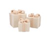 SPARKLE GIFTBOX COZY SAND TEDDY LED S/3 10X11/13X13/15X17CM